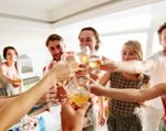 friends toasting drinks