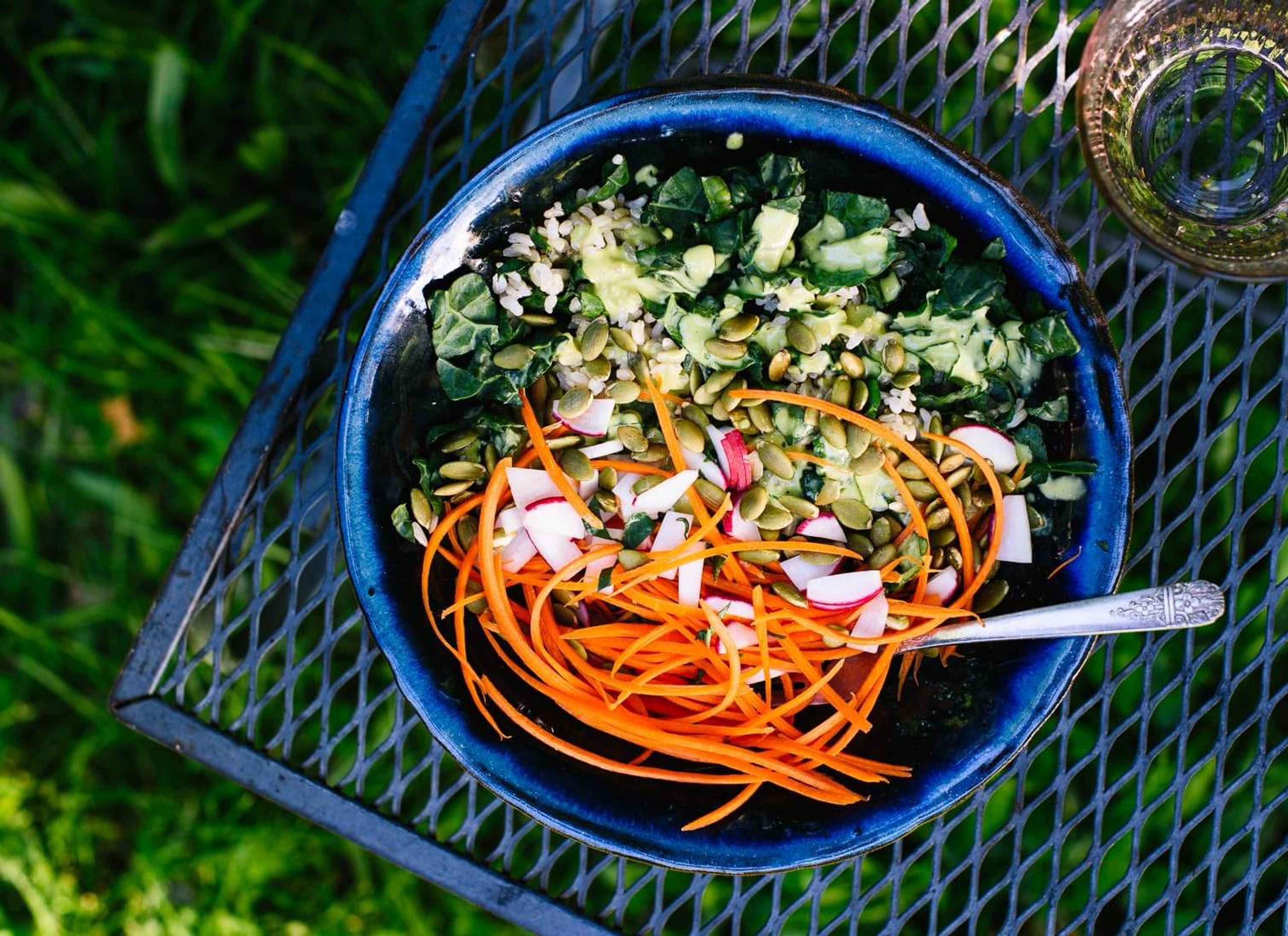 Anything-Goes Kale Salad with Green Tahini Dressing for THE WELL Cleanse