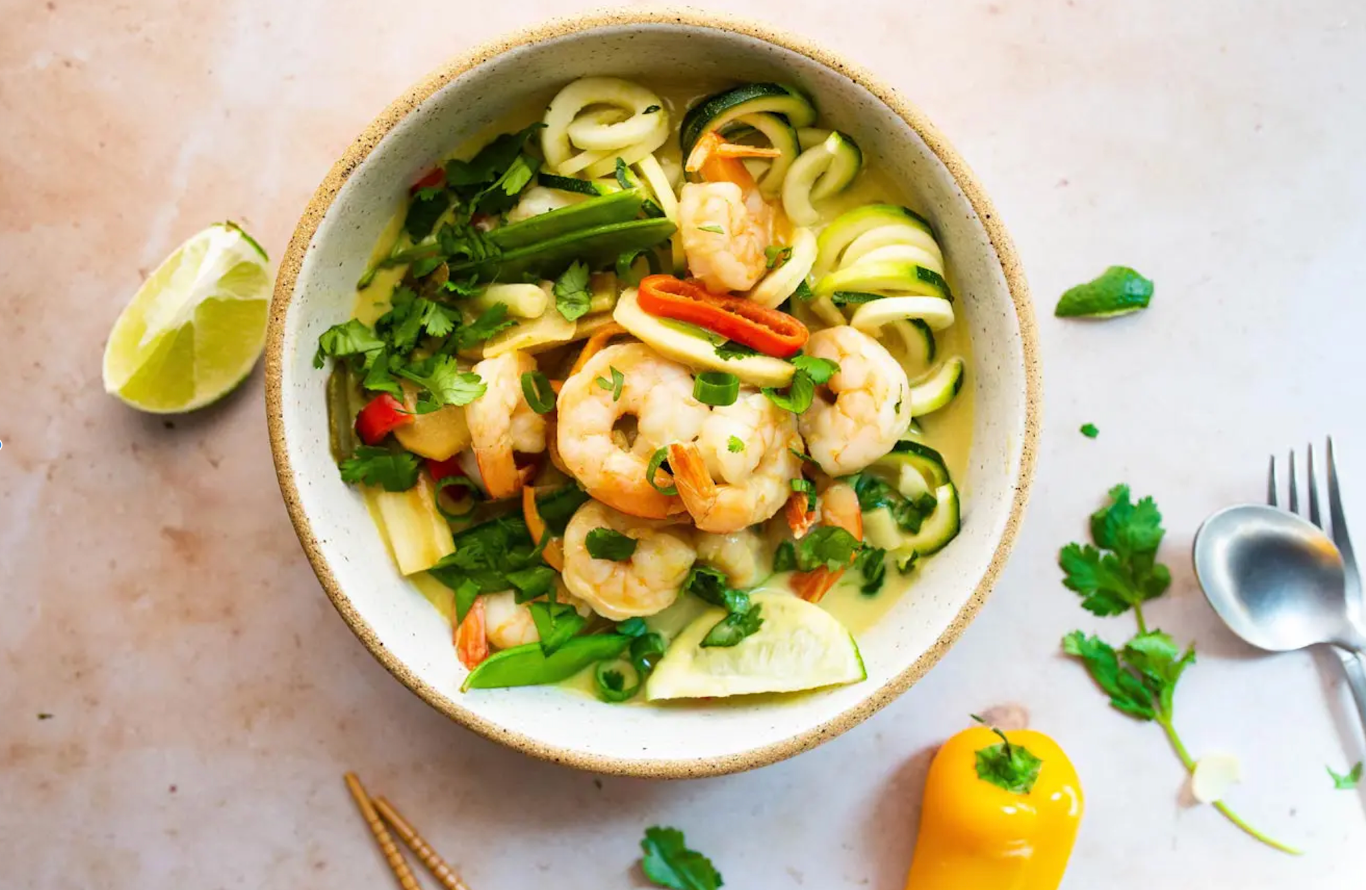 Coconut Curry Soup with Shrimp