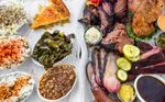 table filled with soul food