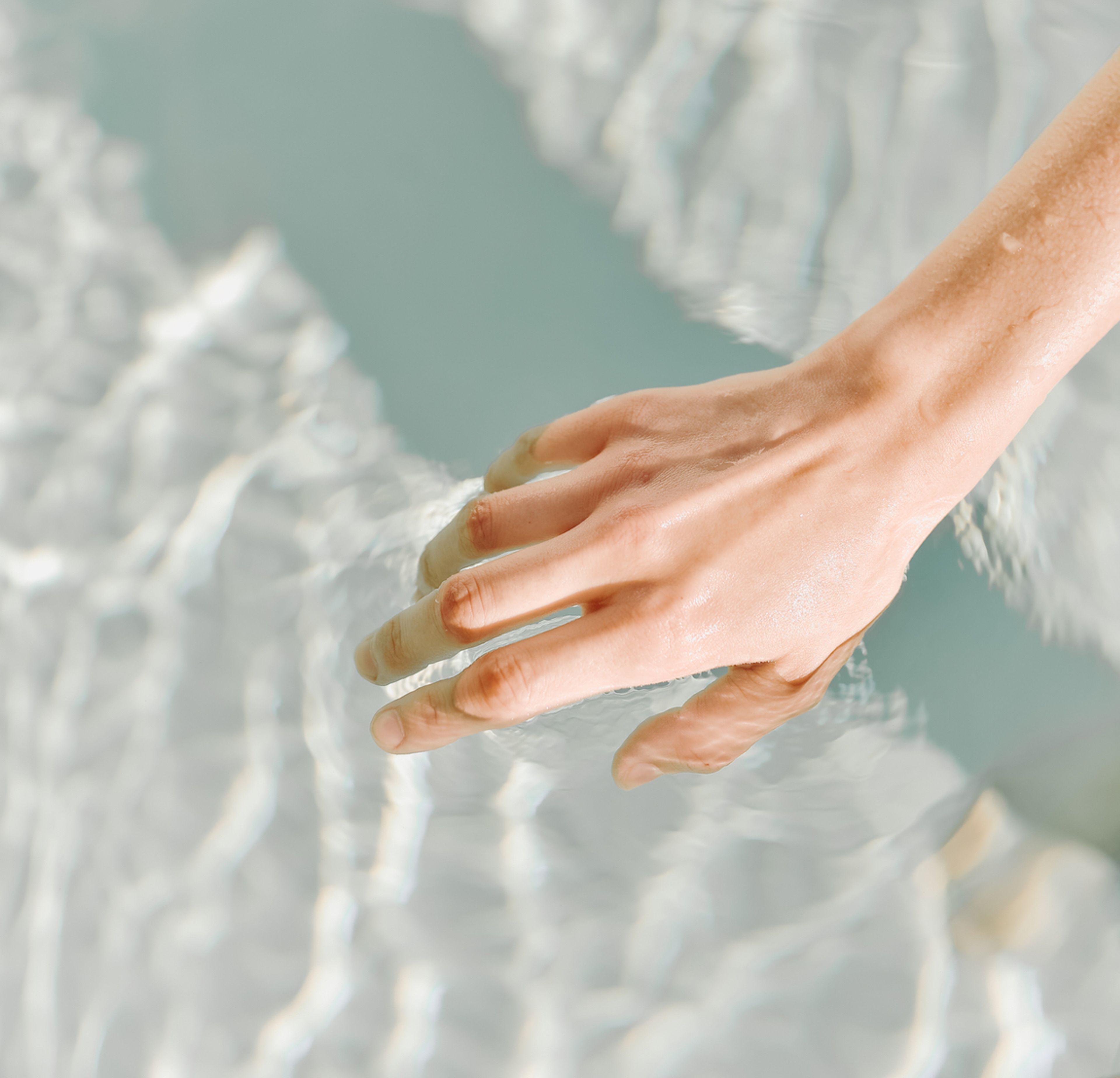 Hand in water