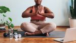 Woman meditating