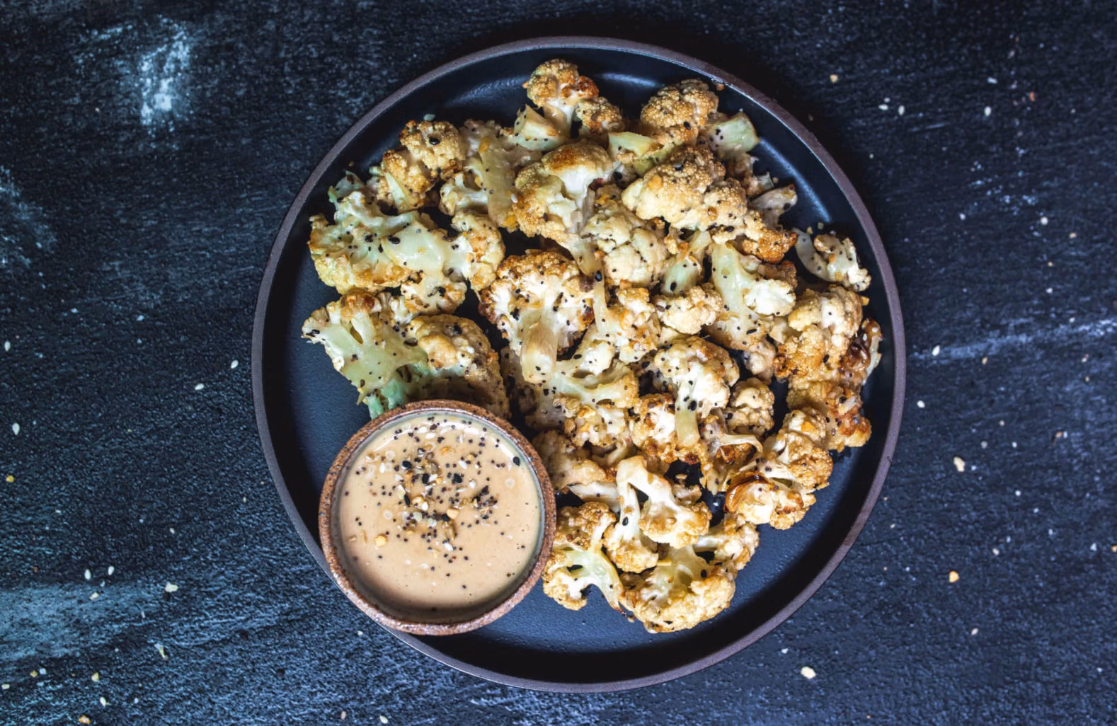 Everything Tahini Roasted Cauliflower