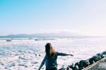 person at beach