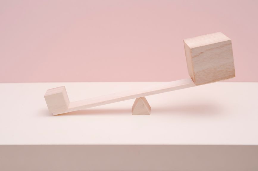 Hormonal Balance Seesaw