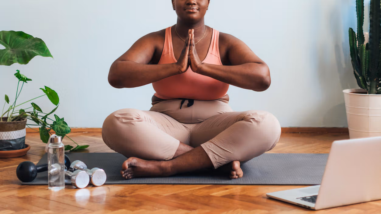 Woman meditating